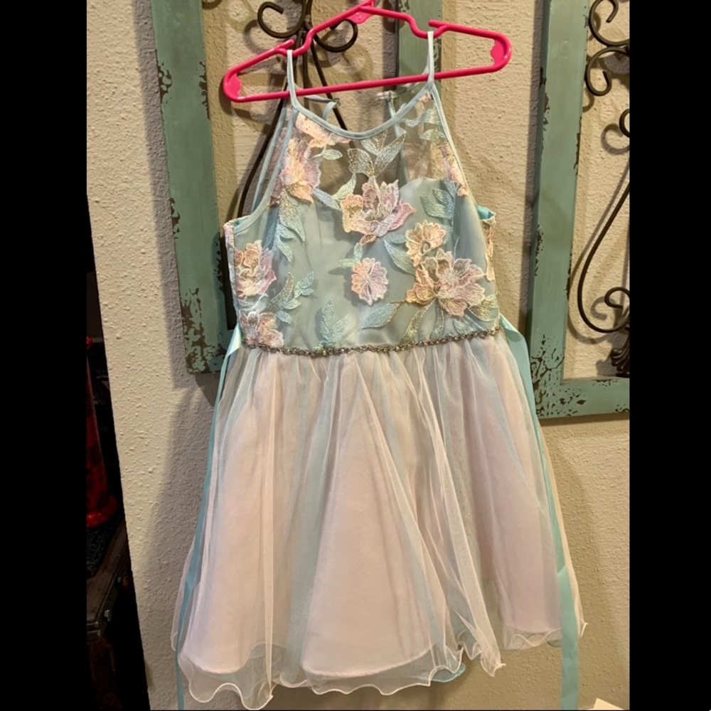 Girls cotton candy color dress